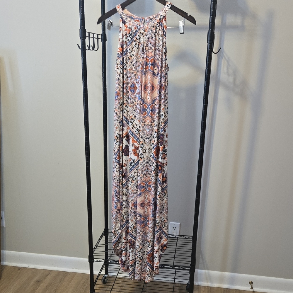 Maurices Floral and Geometric Maxi Dress XL
